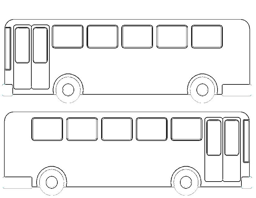 Раскраска: Автобус / Тренер (транспорт) #135451 - Бесплатные раскраски для печати