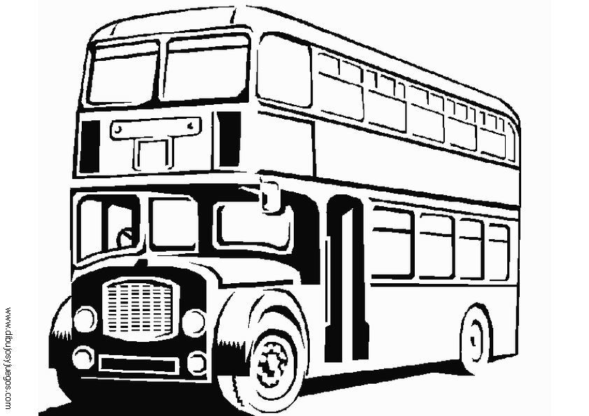 Раскраска: Автобус / Тренер (транспорт) #135468 - Бесплатные раскраски для печати