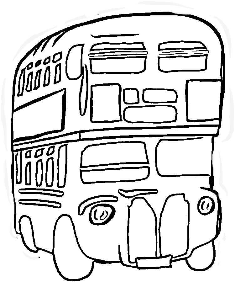 Раскраска: Автобус / Тренер (транспорт) #135494 - Бесплатные раскраски для печати