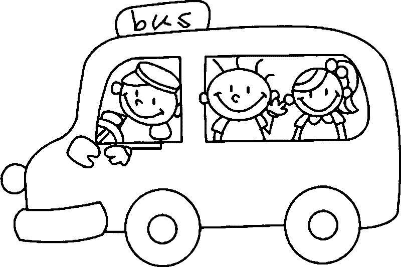 Раскраска: Автобус / Тренер (транспорт) #135519 - Бесплатные раскраски для печати