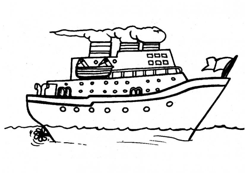 Раскраска: Пассажирское судно / Круизный лайнер (транспорт) #140685 - Бесплатные раскраски для печати
