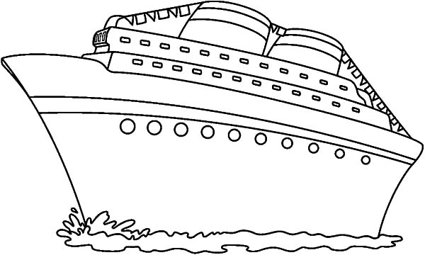 Раскраска: Пассажирское судно / Круизный лайнер (транспорт) #140785 - Бесплатные раскраски для печати