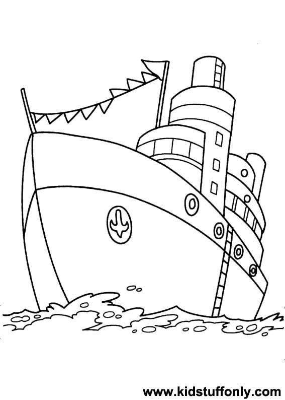 Раскраска: Пассажирское судно / Круизный лайнер (транспорт) #140788 - Бесплатные раскраски для печати