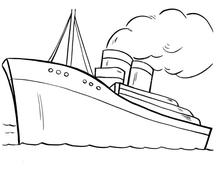 Раскраска: Пассажирское судно / Круизный лайнер (транспорт) #140810 - Бесплатные раскраски для печати