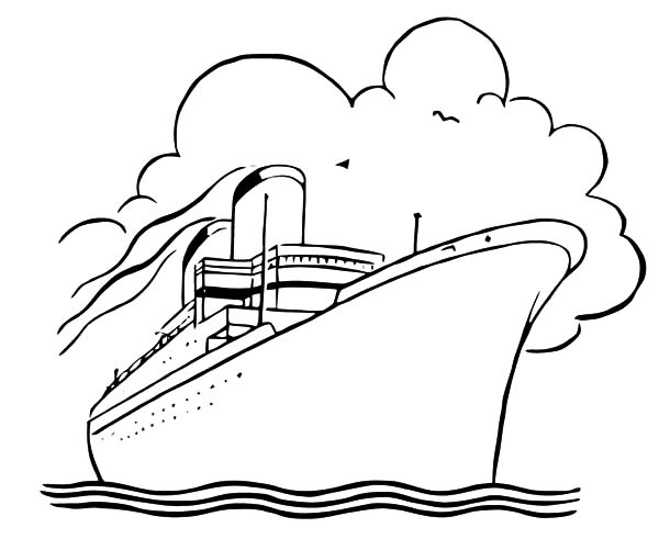 Раскраска: Пассажирское судно / Круизный лайнер (транспорт) #140871 - Бесплатные раскраски для печати