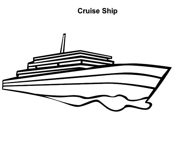 Раскраска: Пассажирское судно / Круизный лайнер (транспорт) #140877 - Бесплатные раскраски для печати