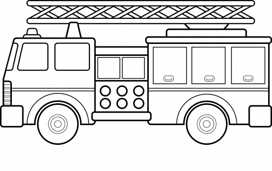 Раскраска: Пожарная машина (транспорт) #135778 - Бесплатные раскраски для печати