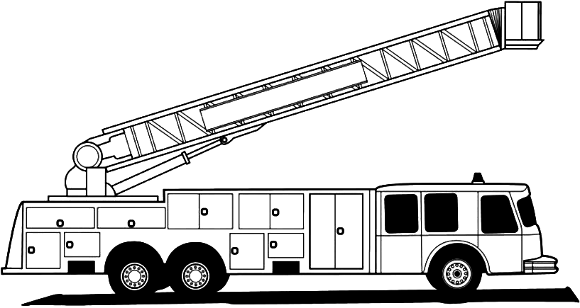 Раскраска: Пожарная машина (транспорт) #135852 - Бесплатные раскраски для печати