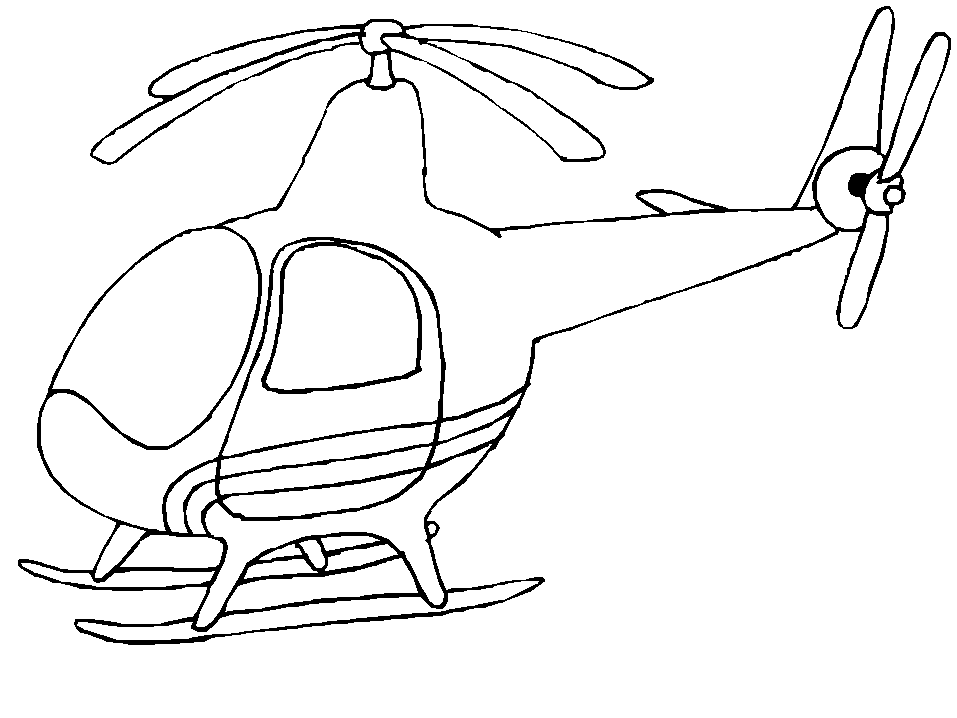 Раскраска: вертолет (транспорт) #136036 - Бесплатные раскраски для печати