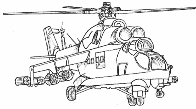 Раскраска: вертолет (транспорт) #136037 - Бесплатные раскраски для печати