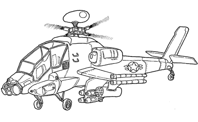 Раскраска: вертолет (транспорт) #136040 - Бесплатные раскраски для печати