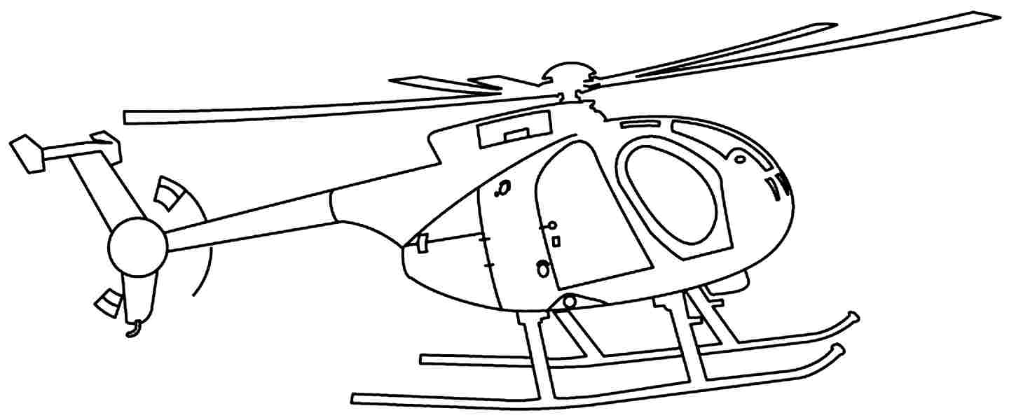 Вертолет для раскрашивания