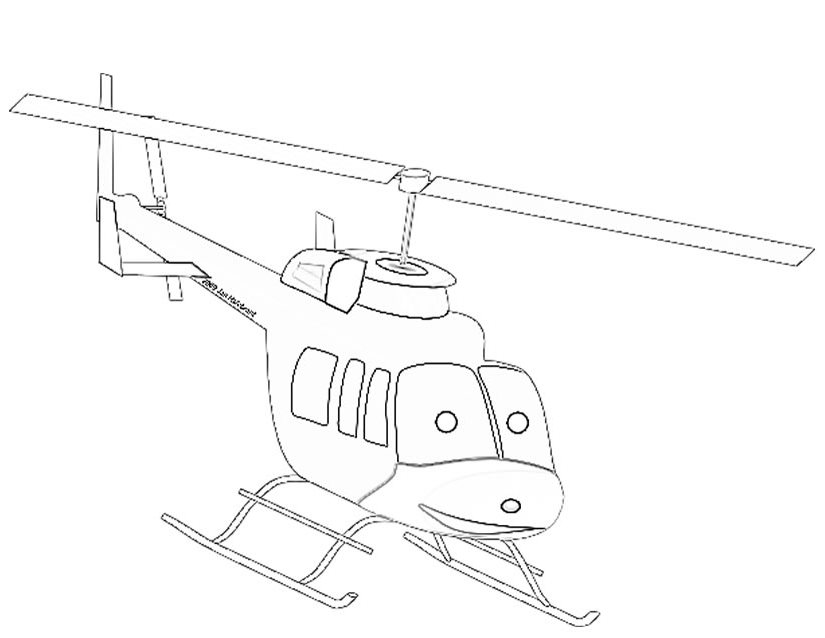 Раскраска: вертолет (транспорт) #136091 - Бесплатные раскраски для печати