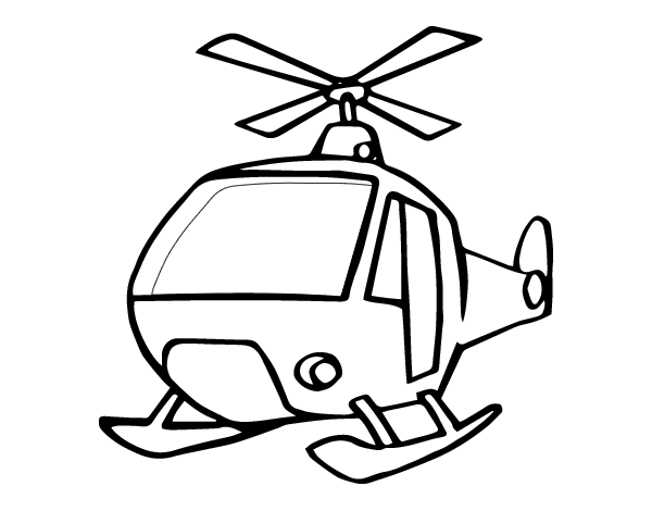 Раскраска: вертолет (транспорт) #136100 - Бесплатные раскраски для печати