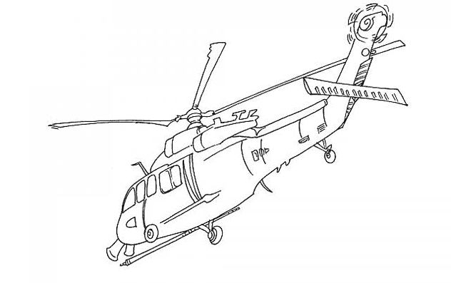Раскраска: вертолет (транспорт) #136115 - Бесплатные раскраски для печати