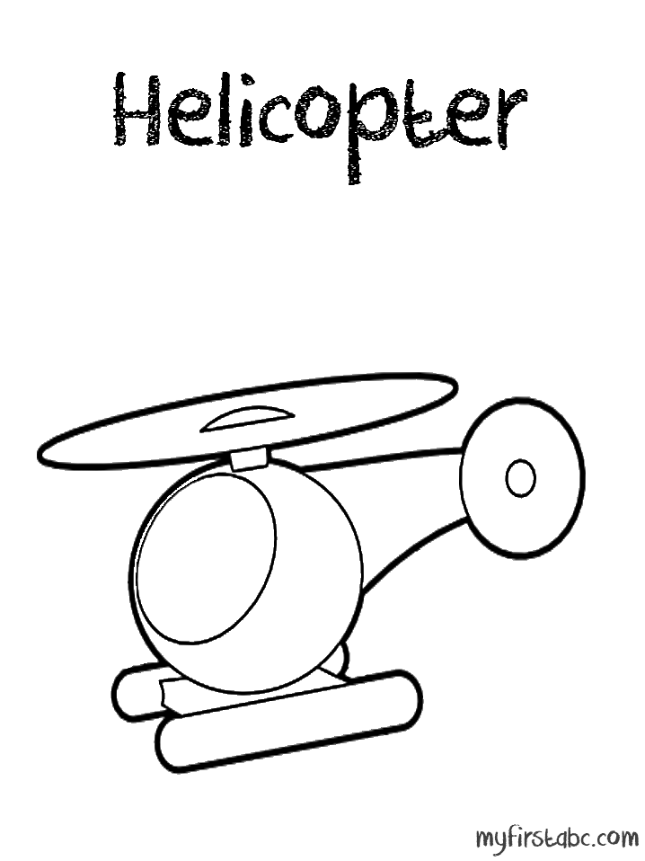 Раскраска: вертолет (транспорт) #136140 - Бесплатные раскраски для печати