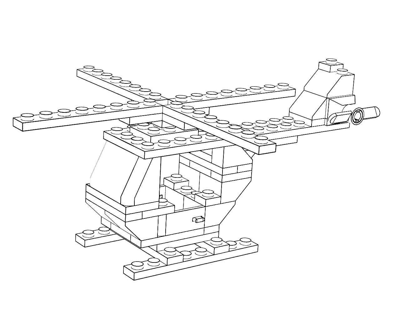 Раскраска: вертолет (транспорт) #136165 - Бесплатные раскраски для печати