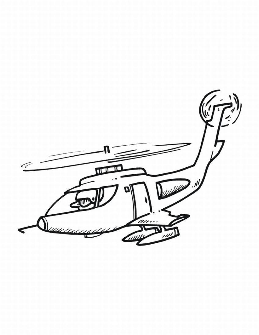Раскраска: вертолет (транспорт) #136171 - Бесплатные раскраски для печати
