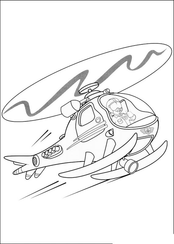 Раскраска: вертолет (транспорт) #136191 - Бесплатные раскраски для печати