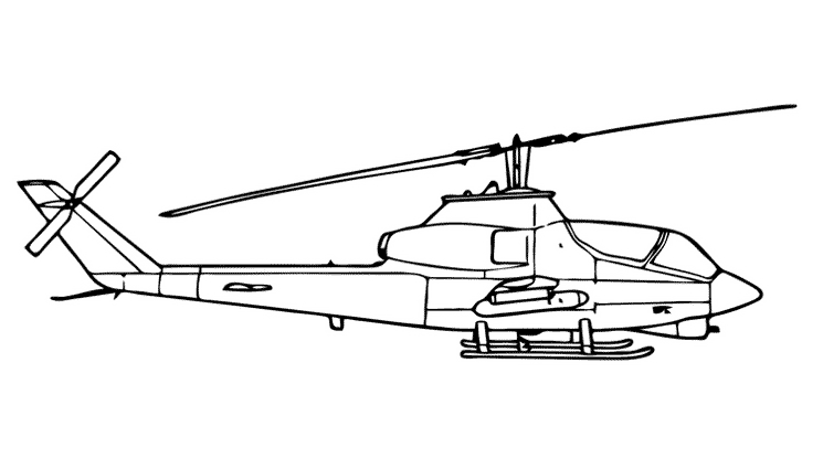 Раскраска: вертолет (транспорт) #136200 - Бесплатные раскраски для печати