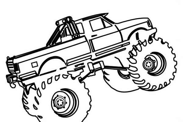 Раскраска: Монстр грузовик (транспорт) #141341 - Бесплатные раскраски для печати