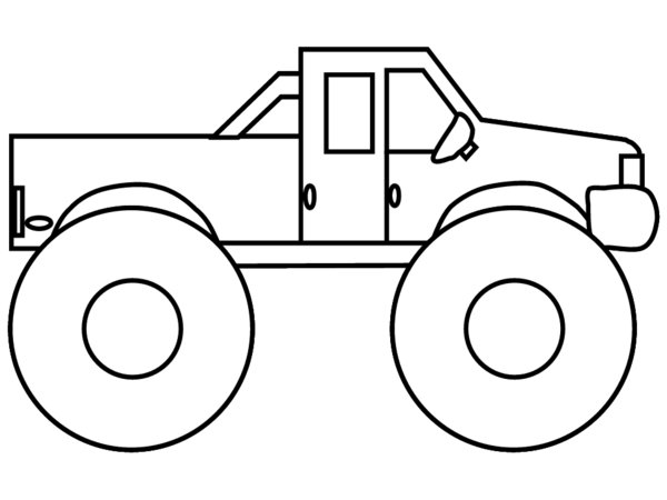 Раскраска: Монстр грузовик (транспорт) #141359 - Бесплатные раскраски для печати