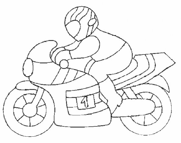 Раскраска: мотоцикл (транспорт) #136259 - Бесплатные раскраски для печати