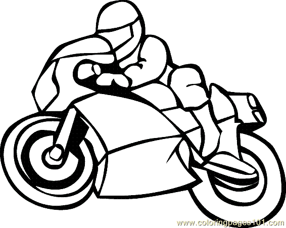 Раскраска: мотоцикл (транспорт) #136276 - Бесплатные раскраски для печати