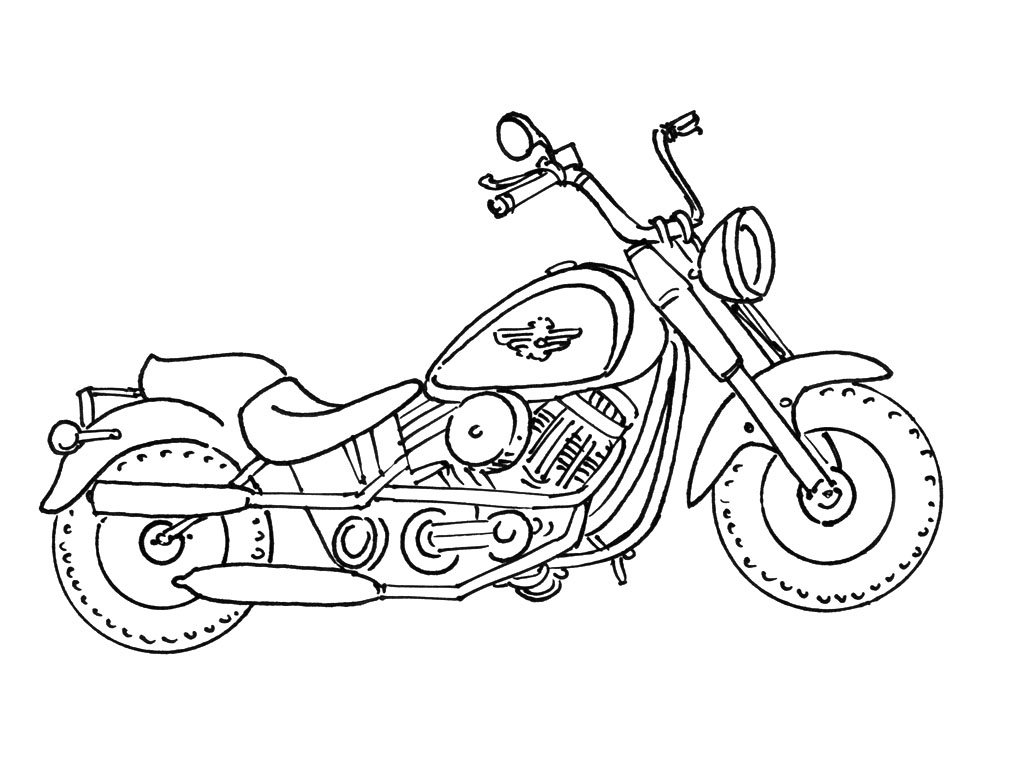 Раскраска: мотоцикл (транспорт) #136284 - Бесплатные раскраски для печати