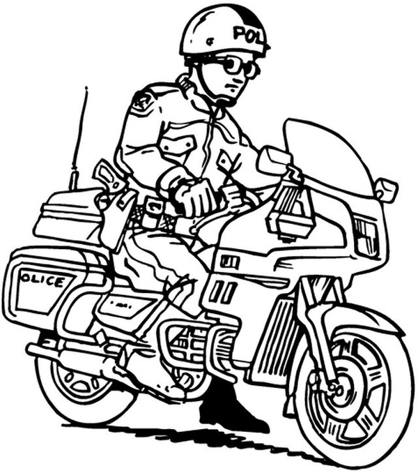 Раскраска: мотоцикл (транспорт) #136291 - Бесплатные раскраски для печати