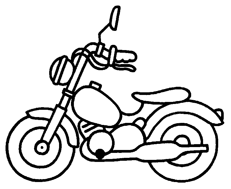 Раскраска: мотоцикл (транспорт) #136293 - Бесплатные раскраски для печати