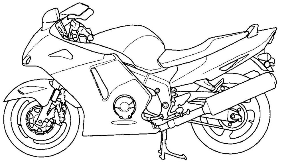 Раскраска: мотоцикл (транспорт) #136309 - Бесплатные раскраски для печати