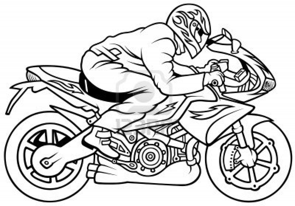 Раскраска: мотоцикл (транспорт) #136321 - Бесплатные раскраски для печати