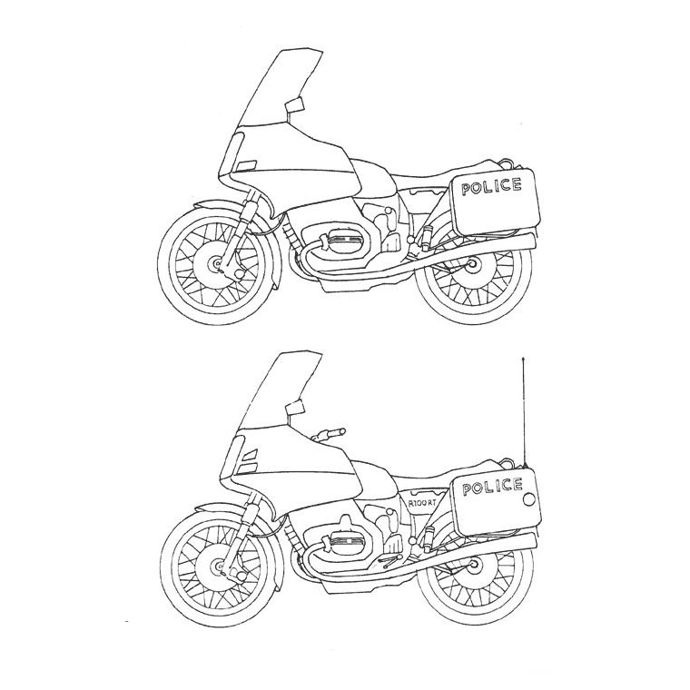 Раскраска: мотоцикл (транспорт) #136343 - Бесплатные раскраски для печати