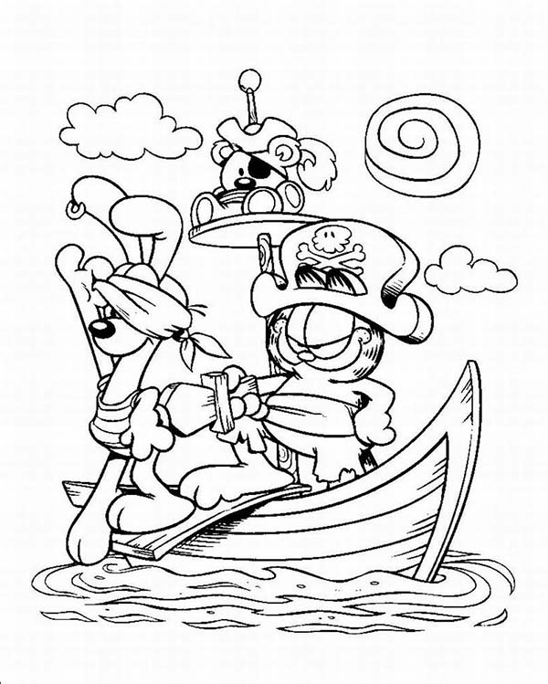 Раскраска: Пиратский корабль (транспорт) #138407 - Бесплатные раскраски для печати