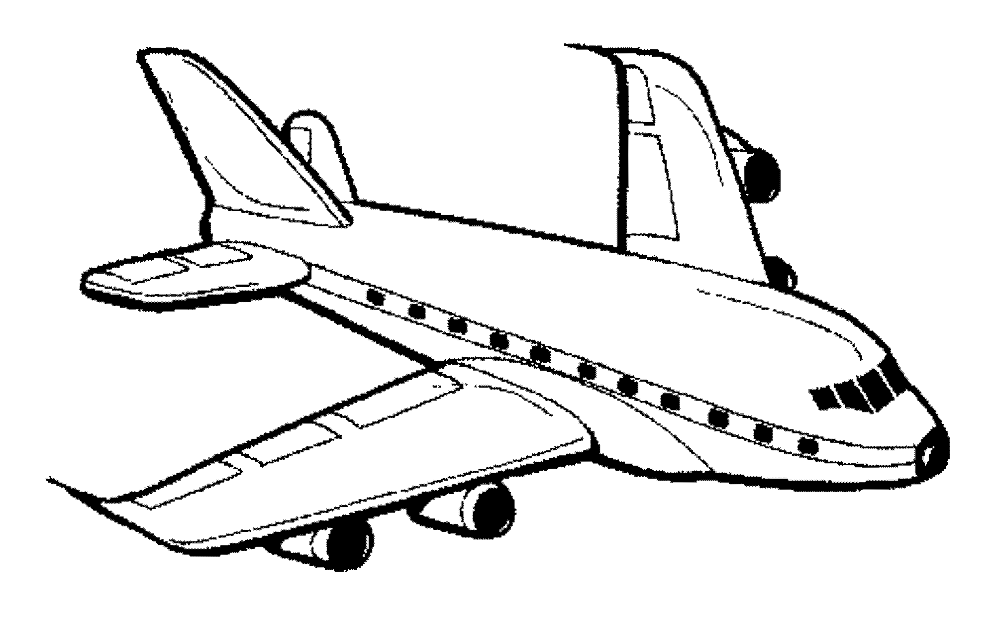Раскраска: самолет (транспорт) #134907 - Бесплатные раскраски для печати