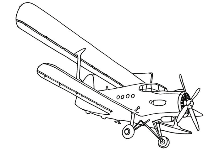 Раскраска: самолет (транспорт) #134939 - Бесплатные раскраски для печати