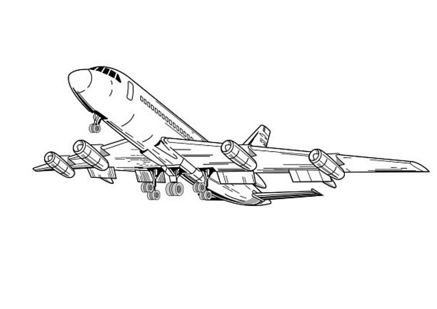 Рисунок современного самолета