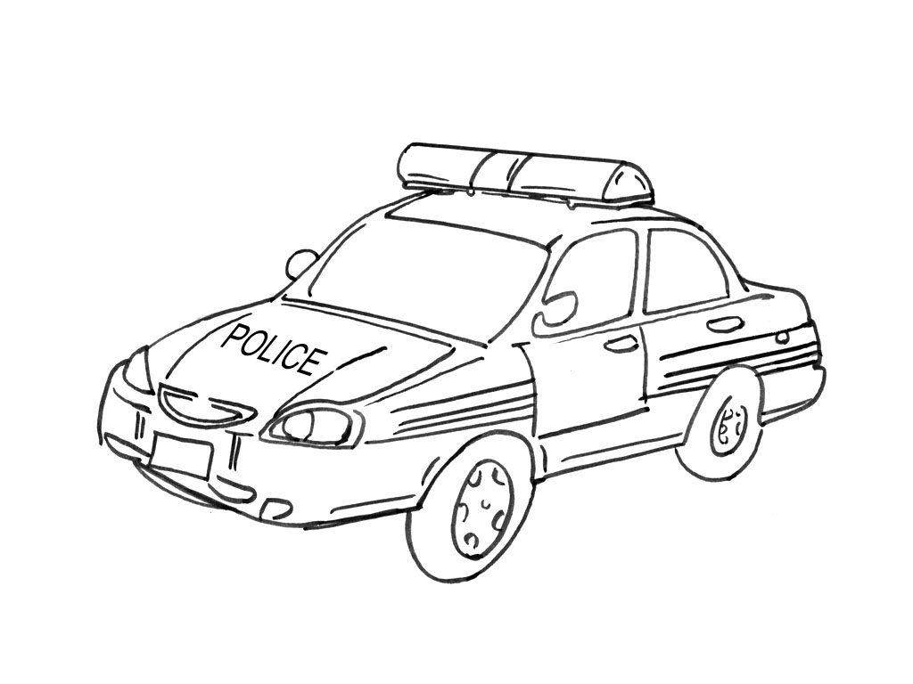 Раскраска: Полицейская машина (транспорт) #142944 - Бесплатные раскраски для печати