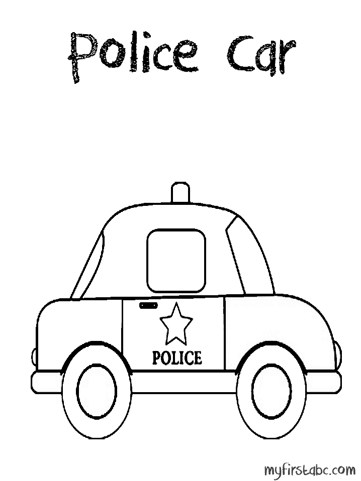 Раскраска: Полицейская машина (транспорт) #143027 - Бесплатные раскраски для печати