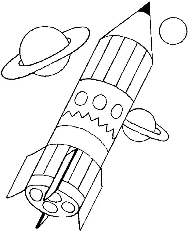 Раскраска: ракета (транспорт) #140075 - Бесплатные раскраски для печати