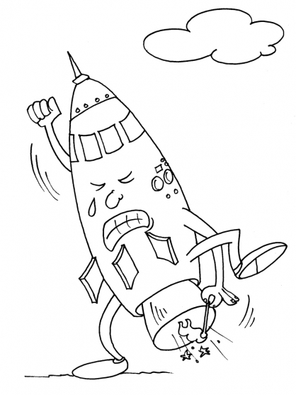 Раскраска: ракета (транспорт) #140104 - Бесплатные раскраски для печати