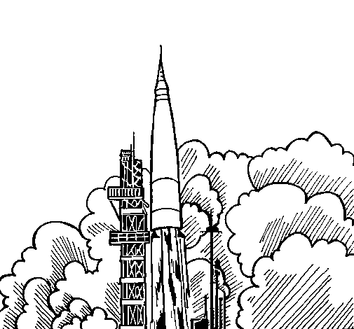 Раскраска: ракета (транспорт) #140151 - Бесплатные раскраски для печати