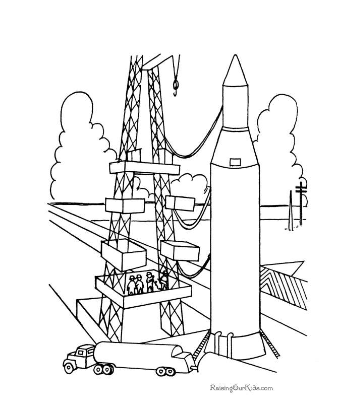 Раскраска: ракета (транспорт) #140156 - Бесплатные раскраски для печати