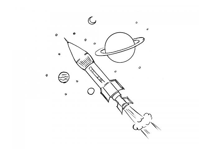 Раскраска: ракета (транспорт) #140160 - Бесплатные раскраски для печати