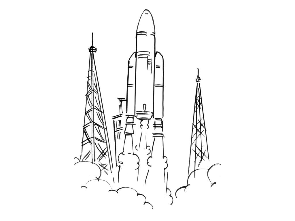 Раскраска: ракета (транспорт) #140164 - Бесплатные раскраски для печати