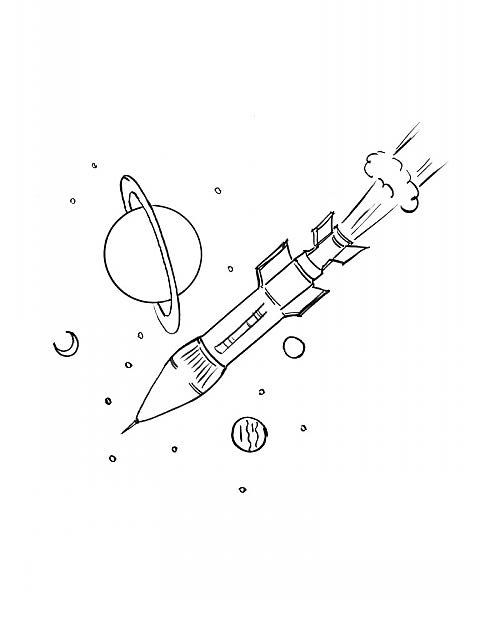 Раскраска: ракета (транспорт) #140171 - Бесплатные раскраски для печати