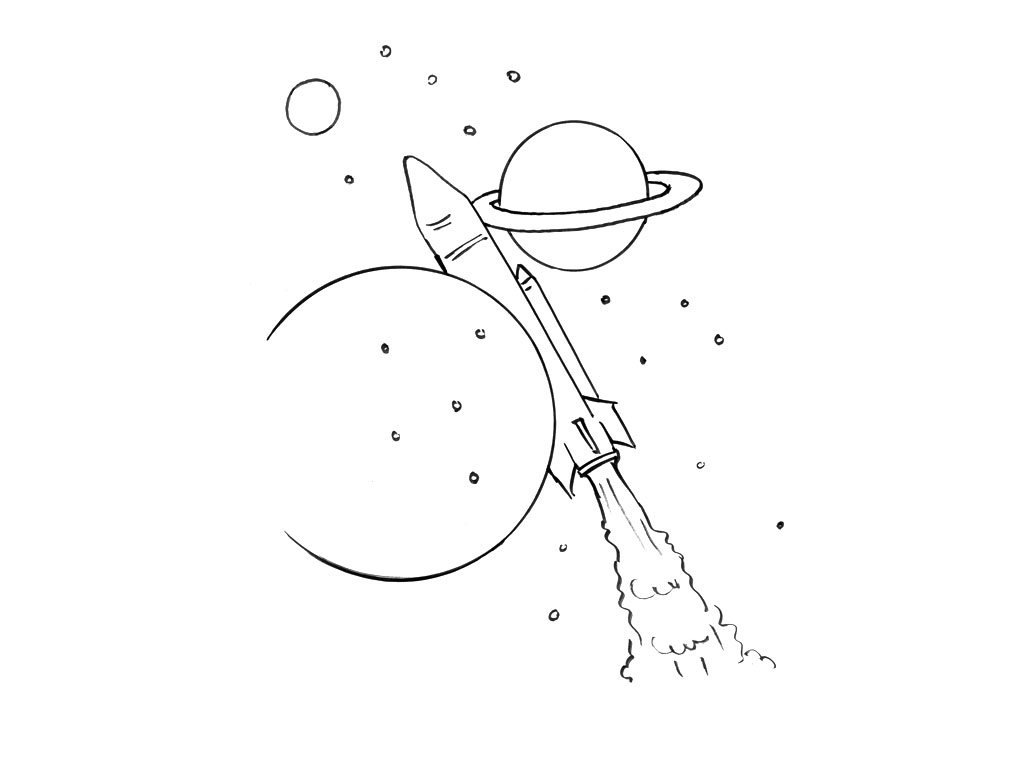Раскраска: ракета (транспорт) #140197 - Бесплатные раскраски для печати
