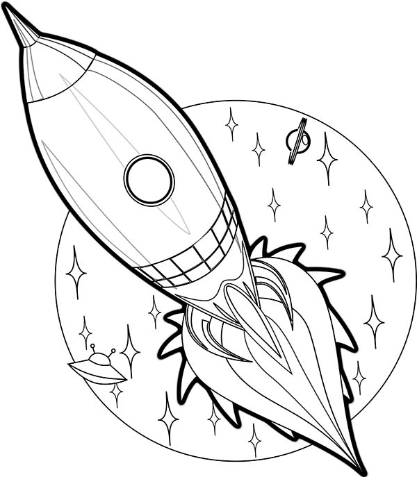 Раскраска: ракета (транспорт) #140208 - Бесплатные раскраски для печати