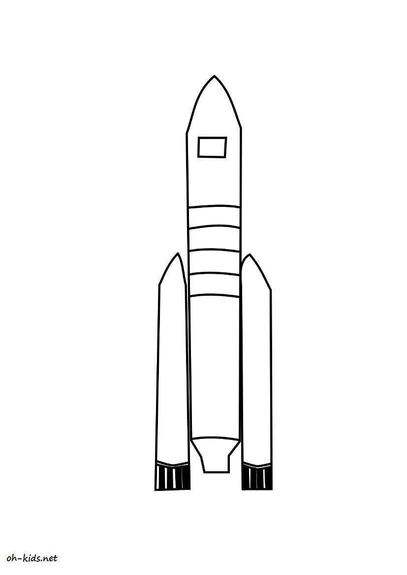 Раскраска: ракета (транспорт) #140231 - Бесплатные раскраски для печати